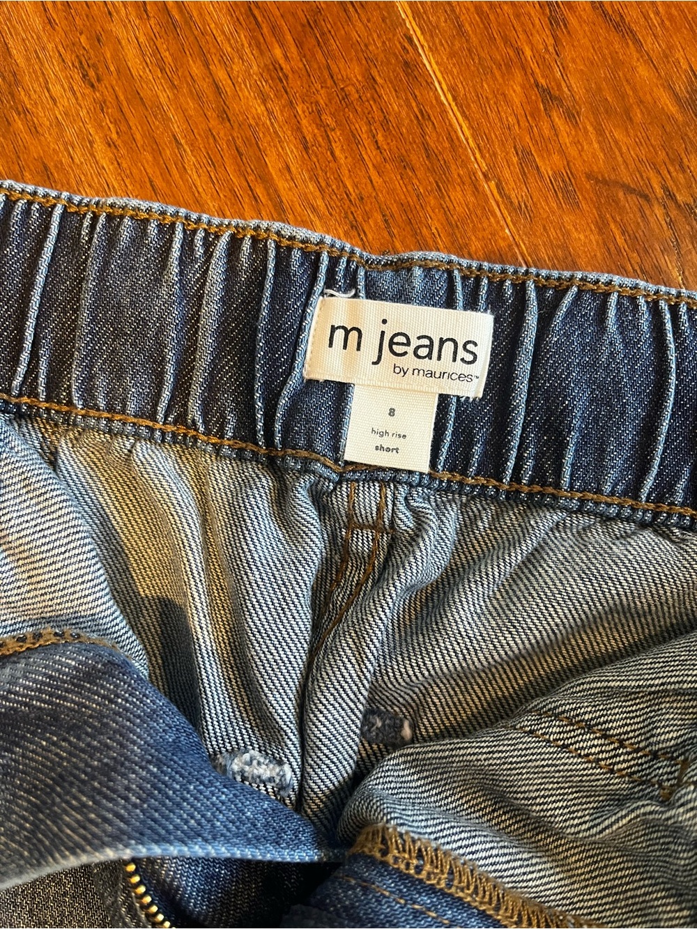 Maurices Dark Blue Denim Jean Shorts - Picture 4 of 5